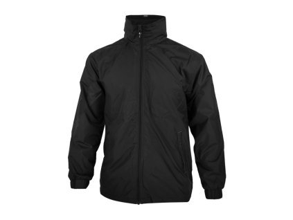 Dressa Work kapucnis hálós bélelt vízlepergetős széldzseki; esőkabát - fekete (Méret 3XL, Szín Black)