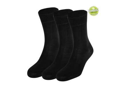 Dressa bambusz zokni csomag - 3 pár (Méret 48-50, Szín Fekete)