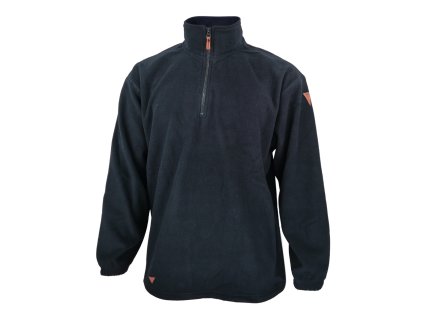 Dressa Basic cipzáros nyaks polár pulóver - sötétkék (Méret XL, Szín Navy (Sötétkék))