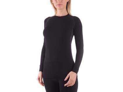 Bellissima A017 Actiwear női fitness felső (Méret L/XL, Szín Nero/Lampone #000000)