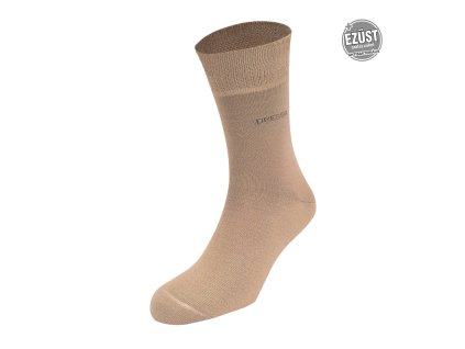 Dressa ezüstszálas gumi nélküli zokni - drapp (Méret 47-49, Szín Drapp)