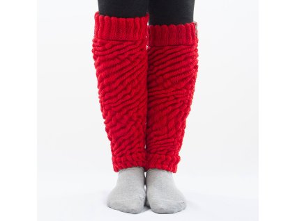 Dressa Aerobic női kötött lábszármelegítő - piros (Méret Méret nélküli, Szín Piros)