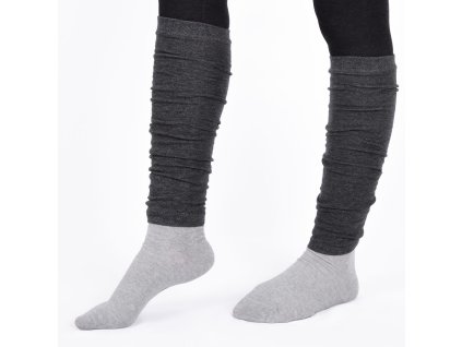 Dressa pamut lábszármelegítő - sötétszürke (Méret Egy méretes, Szín Sötétszürke)