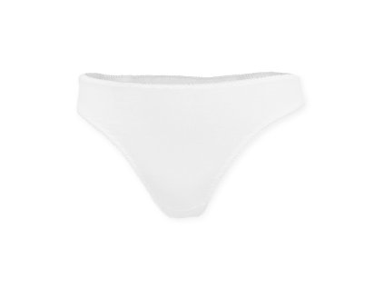 Dressa 313 csipkés pamut tanga - fehér (Méret XL, Szín Fehér)