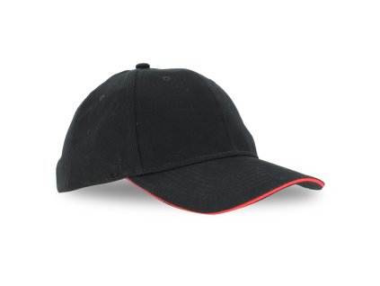 Dressa baseball sapka - fekete (Méret Egy méretes, Szín Black/Red (Fekete/Piros))