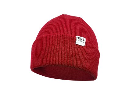 Dressa DRS Beanie kötött sapka - piros (Méret Egy méretes, Szín Red)
