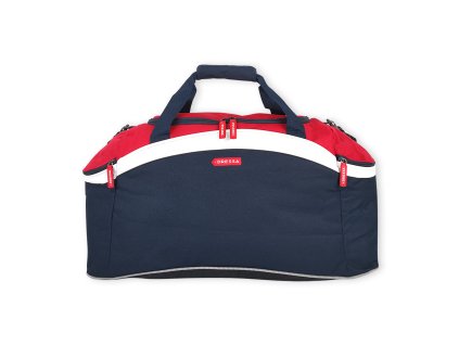 Dressa cipőtartós utazó sporttáska - kék-fehér-piros (Méret Egy méretes, Szín Navy/Red/White (Sötétkék) #2f303c)