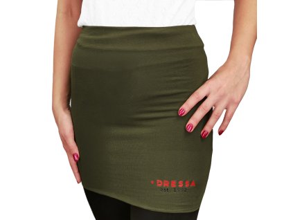 Dressa hosszs női derékmelegítő - katonazöld (Méret XL, Szín Khaki)