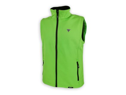 Dressa Softshell vízálló férfi mellény polár béléssel - zöld (Méret 4XL, Szín Green (zöld) #65b768)