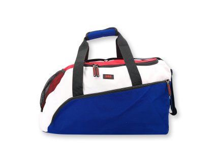 Dressa Sport vízhatlan sporttáska - kék-fehér (Méret Egy méretes, Szín Blue/White/Red #0000ff)