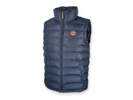 Dressa vízlepergetős női bélelt pufis steppelt karcsssított mellény - sötétkék (Méret XS, Szín Navy (Sötétkék))