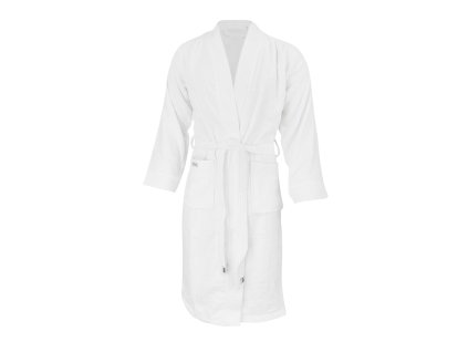 Dressa Home hosszs ujjs frottír fürdőköpeny köntös - fehér (Méret XXL/3XL, Szín Fehér)