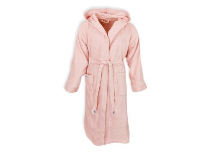 Dressa Wellness kapucnis velsr köntös - lazacszín (Méret XXL/3XL, Szín Salmone (Lazacszín))