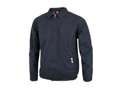 Dressa nagyméretű Casual átmeneti steppelt férfi dzseki - sötétkék (Méret 4XL, Szín Navy/Black #0A004D)