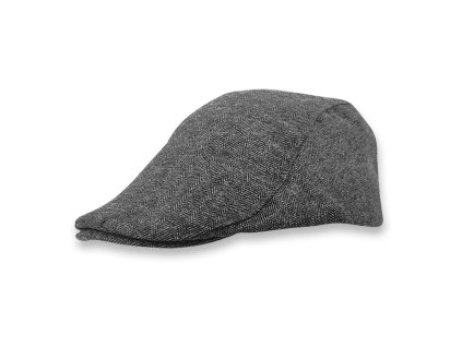 Dressa Casual sportos pamut lapos sapka - sötétszürke (Méret Egy méretes, Szín Dark Grey/Black)