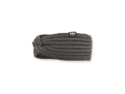 Dressa DRS csavart kötött női fülmelegítő fejpánt - szürke (Méret Egy méretes, Szín Carbone (Szürke))