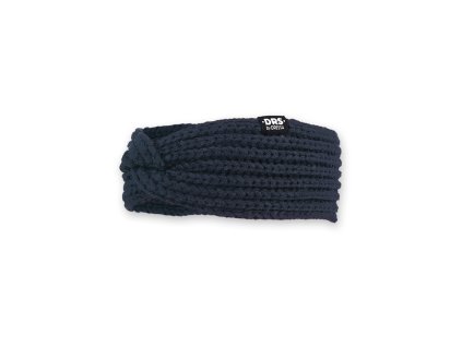 Dressa DRS csavart kötött női fülmelegítő fejpánt - sötétkék (Méret Egy méretes, Szín Navy (Sötétkék))
