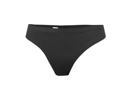 Dressa 304T női pamut tanga bugyi - fekete (Méret L, Szín Fekete)