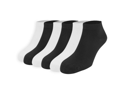 Dressa Modal rövid szárs női zokni csomag - fekete-fehér - 6 pár (Méret 36-40, Szín Fekete-Fehér)