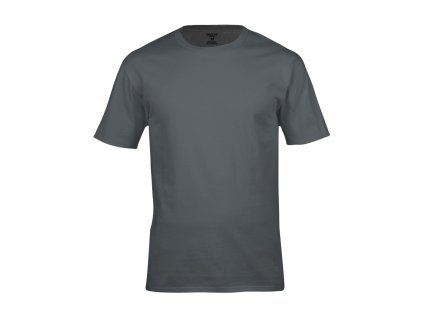 Dressa Work környaks rövid ujjs pamut póló - szürke (Méret XXL, Szín Charcoal)