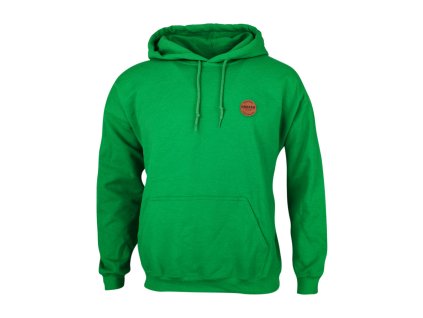 Dressa Forest kenguruzsebes pamut kapucnis pulóver - zöld (Méret XXL, Szín Irish Green)