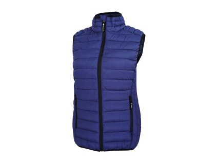 Dressa Basic könnyű tokba hajtható steppelt cipzáros női mellény - királykék (Méret XXL, Szín Light Royal Blue (Kék))