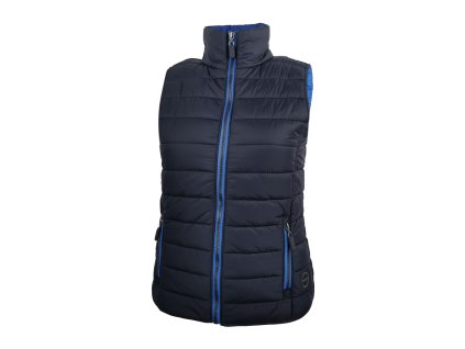 Dressa Sport könnyű steppelt cipzáros női mellény - sötétkék (Méret XXL, Szín Navy)