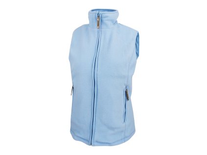 Dressa Home Thermo nagyméretű cipzáros női polár mellény - világoskék (Méret 4XL, Szín Sky Blue)