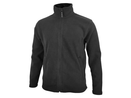 Dressa Basic Thermo nagyméretű cipzáros hosszs ujjs férfi polár pulóver - sötétszürke (Méret 4XL, Szín Dark Grey)