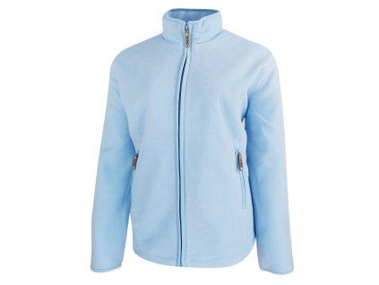 Dressa Home Thermo nagyméretű cipzáros hosszs ujjs női polár felső - világoskék (Méret 4XL, Szín Sky Blue)