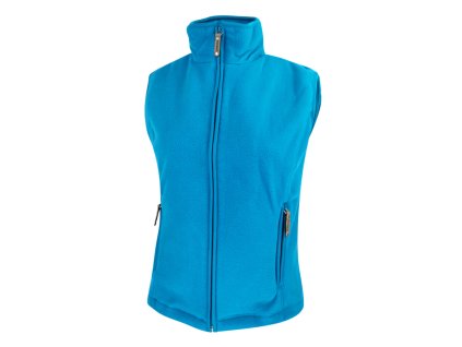 Dressa Home Thermo nagyméretű cipzáros női polár mellény - kék (Méret 4XL, Szín Tropical Blue)