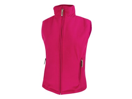 Dressa Home Thermo nagyméretű cipzáros női polár mellény - rózsaszín (Méret 4XL, Szín Fuchsia)