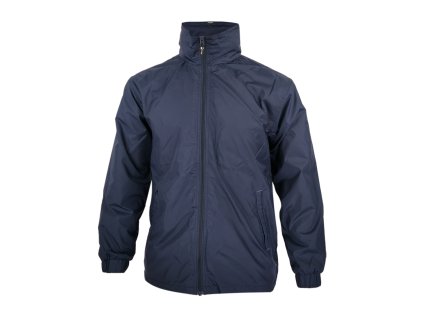 Dressa Work kapucnis hálós bélelt vízlepergetős széldzseki; esőkabát - sötétkék (Méret 3XL, Szín Navy)