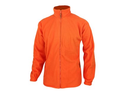 Dressa Forest nagyméretű cipzáros átmeneti polár dzseki - narancssárga (Méret 5XL, Szín Orange)