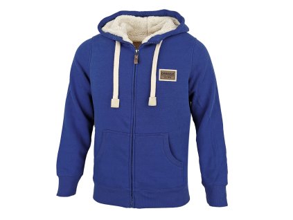 Dressa Home cipzáros kapucnis sherpa bundás bélelt pulóver - királykék (Méret XXL, Szín Royal Blue (Királykék))