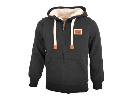 Dressa Parka nagyméretű férfi kapucnis steppelt bélelt hosszs télikabát - fekete (Méret 4XL, Szín Black (Fekete))