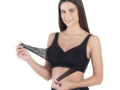 Bellissima Push-Up 147 csipke borításs merevítő nélküli melltartó (Méret XXL, Szín Nero (Fekete))