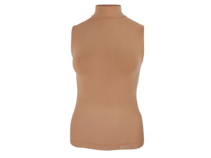 Dressa Casual Seamless varrás nélküli ujjatlan vékony női garbó - testszín (Méret L/XL, Szín Testszín)