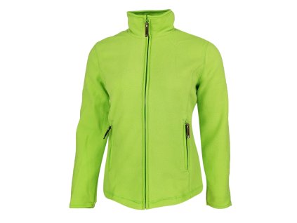 Dressa Basic Thermo cipzáros hosszs ujjs női polár felső - lime (Méret XXL, Szín Lime)