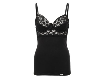 Dressa Everyday csipkés melltartós trikó - fekete (Méret XXL, Szín Fekete)