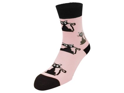 Dressa pamut cicás zokni - rózsaszín (Méret 36-40, Szín Rózsaszín)