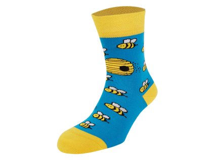 Dressa pamut méhecskés zokni - kék (Méret 36-40, Szín Kék)