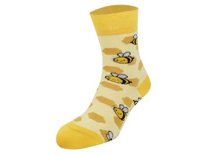 Dressa pamut kutyás zokni - sárga (Méret 36-40, Szín Sárga)