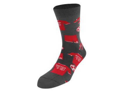 Dressa pamut focis zokni - szürke (Méret 41-45, Szín Szürke)