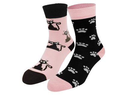 Dressa pamut focis felemás zokni (Méret 41-45, Szín Színszorti)