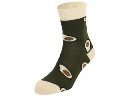 Dressa pamut avokádós zokni - sötétzöld (Méret 41-45, Szín Sötétzöld)