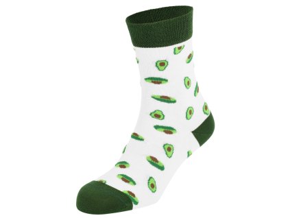 Dressa pamut avokádós zokni - fehér (Méret 41-45, Szín Fehér)