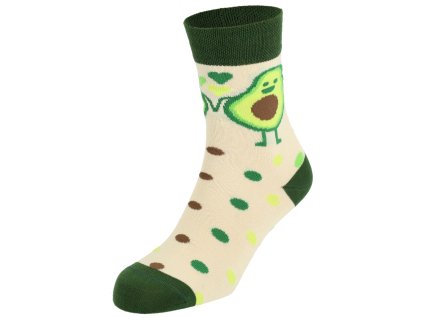 Dressa pamut avokádós zokni - bézs (Méret 41-45, Szín Bézs)