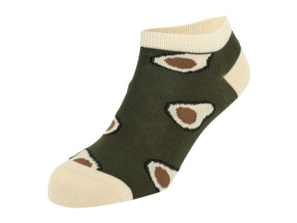 Dressa pamut avokádós titokzokni - sötétzöld (Méret 41-45, Szín Sötétzöld)