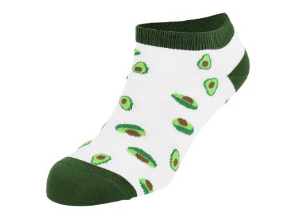 Dressa pamut avokádós titokzokni - fehér (Méret 41-45, Szín Fehér)